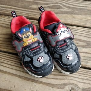 Paw patrol size 8 toddler light up sneakers